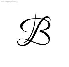 the letter b is shown in black ink