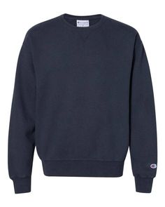 Garment Dyed Crewneck Sweatshirt - NAVY - 3XL | Champion Men's Garment Dyed Crewneck Sweatshirt in Navy Blue Size 3XL | Cotton/Polyester Blend Quarter Zip Hoodie, Dyed Sweatshirt, Champion Brand, Blue Crewneck, Crew Sweatshirts, Wholesale Clothing, Online Shopping Clothes, Christmas List, Sustainable Fashion