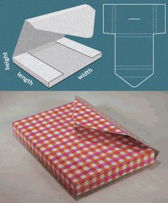 how to fold an origami box with instructions for cutting out the top and bottom