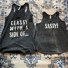 Mom And Daughter Matching T-Shirt Set, Brand New Sleeveless Tops With Letter Print For Everyday, Black Top With Funny Print For Everyday, Everyday Black Top With Funny Print, New Mom Shirts, Mom And Daughter Shirts, Mother Daughter Matching Shirts, Mother Daughter Shirts, Daughter Shirts, Mom And Daughter Matching