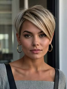 25 Sleek Short Hairstyle Ideas: The Timeless Appeal Sleek Hairstyles For Short Hair, Sleek Short Hairstyles, Sleek Short Hair, Women's Haircuts, Long Pixie Hairstyles, Haircut 2024, Long Haircuts, Asymmetrical Pixie