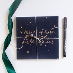 christian christmas cards with christmas carol calligraphy lyrics and starry night Lyrics Calligraphy, Christian Christmas Card, Christmas Carols Lyrics, The Weary World Rejoices, Weary World Rejoices, A Thrill Of Hope, Thrill Of Hope