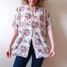 Granny Style, Vintage Studio, Silk Shirt, Vintage Silk, Silk Top