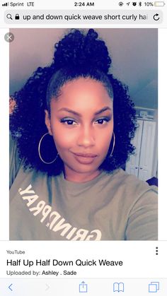 Dry Natural Hair, Thick Natural Hair, Sew In Hairstyles, Quick Weave Hairstyles, Quick Weave, Penteado Cabelo Curto, Short Natural Hair Styles, Quick Hairstyles, Short Curly Hair