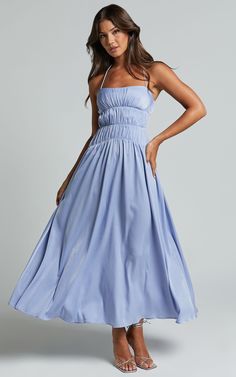 Cocktail Dress Style, Blue Bridesmaids, Dress Satin, Rooftop Bar, Blue Outfit, The Dance, Dance Floor, Blue Hues, Fancy Dresses