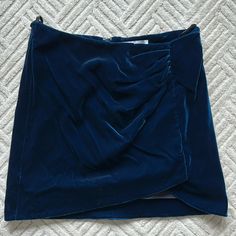 Intermix Exclusive. Never Worn, Derek Lam 10 Crosby Blue Velvet Mini Skirt. Zip Back Blue Velvet Skirt, Velvet Mini Skirt, Derek Lam 10 Crosby, Velvet Skirt, Derek Lam, Blue Velvet, Hollister, Mini Skirt, Womens Skirt