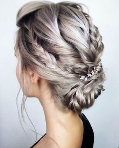 hairstyles wedding updo boho beautiful braided hairstyle updos braids long hair women bride prom fancy bridal styles ideas weddingforward bohemian Boho Wedding Hairstyles, Bohemian Wedding Hair, Tan Skin Blonde Hair, Braid Updo, Boho Wedding Hair, Peinados Recogidos