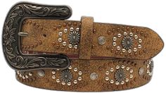 Rustic Distressed Brown Belts For Everyday, Vintage Distressed Brown Belt Buckles, Nocona Belt, Western Belts For Women Coolbuckles.biz, Adjustable Brown Belt With Rivets, Vintage Brown Belt With Rivets, Patina Earrings, Southwestern Hand-tooled Brown Belt Buckles, Own Style