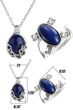 2 Packs Unisex Vampire Diaries Elena Sapphire Crystal Daylight Ring and Katherine Sapphire Crystal Pendant Daywalking Necklace#

crystal rings#t Boys Jewelry, Necklace Crystal, Luxury Store, Crystal Rings, Teen Wolf, Sapphire Crystal