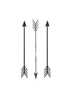 three arrows pointing in different directions, with one arrow pointing to the left and the other direction