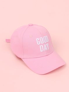 Rosa Casual Collar  Tela Letras Gorro béisbol Embellished  Primavera/Verano Accesorios para Niños Ezra 1, Girls Cap, Trendy Hats, Diy Graduation Cap, Girls Party Wear, Trendy Hat, Letters For Kids, Base Ball, Graduation Diy