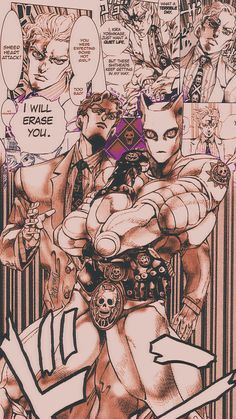 an image of a comic book page with cats and other characters in the background, as well as text