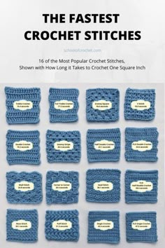 Looking for a crochet project that works up quickly? Maybe you’re trying to use up your yarn stash, or you just need to whip up a gift on short notice.... Fast Crochet, Crochet Hack, Popular Crochet, Crochet Stitches Guide, Beginner Crochet Tutorial, Mode Crochet, Blanket Knitting