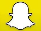 the snap logo is shown on a yellow background