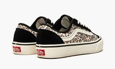 The Vans Style 36 “Cheetah” goes bold with big cat energy.  The unisex skateboarding shoe features a canvas base clad in a cheetah print.  It's layered with black suede panels, and the creamy white Vans sidestripe and laces give the upper its finishing touch.  The Style 36 is then completed with a black midsole stripe, creamy white midsole, and a traditional waffle bottom.  A reinforced toe cap and padded collar enhances the durability and comfort, respectively. Cat Energy, Cheetah Shoes, Vans Outfit, White Vans, Vans Style, Cute Sneakers, Stadium Goods, Big Cat, Side Stripe