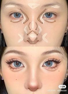 douyin chinese makeup tutorial hack Membentuk Alis, Nose Makeup, Simple Makeup Tips