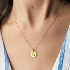 "14K Real Gold Custom Disk Necklace, Personalized Tiny Solid Gold Charm Pendant , 14k Solid Gold Engravable Multi Tag Disc Pendant, Gift Her P E R S O N A L I Z E D ∙ J E W E L R Y ❤ Handmade with love ❤ 🧿 Welcome to GDjeweltr. All our jewelery is made by handmade in our workshop as custom. The most unique gift you can find for you and your loved ones ♥ Please take a look my store to see our handmade necklaces, rings, earrings and bracelets collection. ⭐ Item Details: * Material: 14K Solid Gold Dainty Gold Custom Necklace With Round Pendant, Gold Dainty Round Pendant Custom Necklace, Round 14k Gold-tone Charm Necklaces, Round Gold-tone 14k Gold Charm Necklace, Round 14k Gold-tone Charm Necklace, Gold Round Necklace For Everyday Wear, Engraved Gold-tone Round Necklace, Personalized Gold Coin Pendant Necklace, Personalized Gold Pendant Coin Necklace