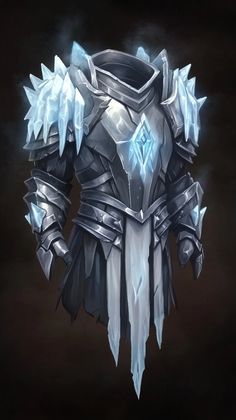 the armor is made up of ice crystals