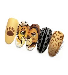 Short Oval Acrylic, Lion Nails, King Nails, Masks Diy, Games Diy, Halloween Recipe