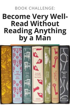 a row of books with the title become very well read without reading anything by a man