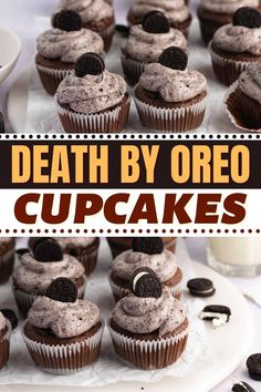 When you want a real treat, make these death by Oreo cupcakes! Learn the easy recipe, plus, get tips for how to make the best cupcakes every time. Rip Cupcakes, Cupcakes Easy Recipe, The Best Cupcakes, Oreo Desserts, Chocolate Cake Mix Cookies, Cupcakes Easy, Best Cupcakes, Company Dinner, Kids Baking