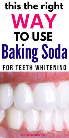 Baking Soda For Teeth, Pearly White Teeth, Baking Soda Teeth, Baking Soda Teeth Whitening, Diy Teething