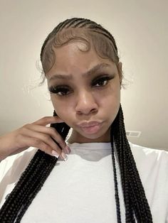 Edges With Braids, Black Women Weave Hairstyles, Big Edges, Cute Box Braids, Perfect Eyelashes, Quick Natural Hair Styles, Cute Box Braids Hairstyles, Quick Braided Hairstyles