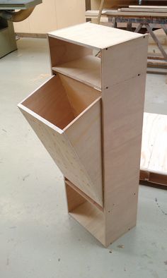 the unfinished cabinet is ready to be assembled