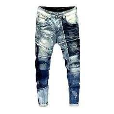 Introducing the 2023 Spring-Summer Collection's most stylish and iconic piece: the color block patchwork men's jeans! Perfect for streetwear. it features a mid-waist. skinny. and zipper & button closure. Crafted with timeless details. this piece will make you stand out wherever you go.Why You'll Love It: Street Style: Show off your cool and edgy fashion sense with this piece. designed to make a statement on the streets. Patchwork: Its unique patchwork design is sure to command attention. with a Denim Blue Patchwork Jeans For Streetwear, Patchwork Denim Blue Jeans For Streetwear, Summer Streetwear Patchwork Jeans, Summer Patchwork Jeans For Streetwear, Jeans Street Style, Classic American Style, Summer Streetwear, Denim Patchwork, Jeans Online