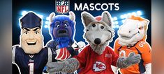 the new york giants mascots are posing for a photo