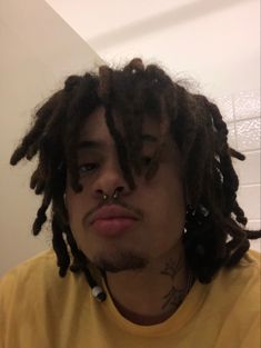 Masculine Loc Styles, Dread Mullet, Mullet Dreads, Black Hairstyles Men, Black Boy Hairstyles, Partial Dreads, Long Curly Hair Men, Short Dreadlocks Styles, Dreadlocks Men