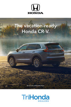 an advertisement for the honda cr - v