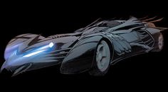 the batmobile is designed to look like it's coming out of the dark