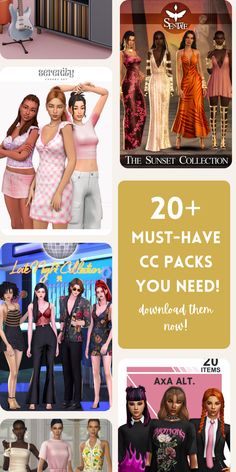 These are my absolute favourite cc stuff packs that I can't live without right now. These have so many good pieces of cc clothing and gorgeous cc furniture #TheSims4