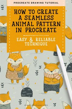 how to create a seamless animal pattern in procreate - easy and reliable technique