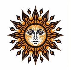 Sun Tattoo - Illuminate Your Life Sun Artwork, Traditional Mehndi, Inexpensive Art