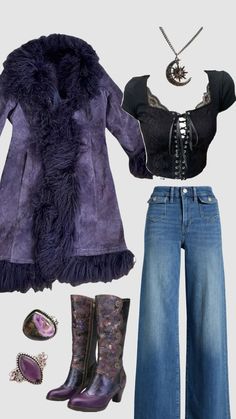 Whimsical Goth Outfits, Whimsigoth Outfits, Whimsical Goth, Purple Goth, Where To Buy Clothes, Witch Outfit, Romantic Outfit, Concert Fits, Fashion Capsule