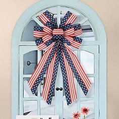 PRICES MAY VARY. Large sized Patriotic & Christmas Wreath bows: A Piece of Patriotic & Christmas Wreath bows is 11.5 x 21 inches, very big in size that fits for decorating many places, such as fence, door, window, wall, from branches in trees outdoor and more to make your home eye-catching Twinkle Stars Patriotic Wreath-Bow Decorations are made of High Quality imitation linen fabric, Durable and hard can be kept for a long time. Notice: due to the method of packaging and folding, The bow may rel Independence Day Party, Memorial Day Decorations, Door Bow, Christmas Wreath Bows, Halloween Fest, 4th Of July Decor, Patriotic Bows, Bow Wreath, Patriotic Christmas