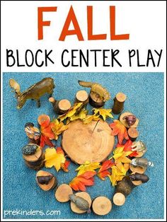 fall block center play for toddlers and preschool