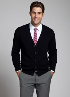 Double Breasted Cardigan Men, Men's Business Casual Sweaters & Cardigans, Men’s Black Cardigan Outfit, Cheap Classic Men's Cardigan, Cheap Men's V-neck Cardigan, Making Clothing, Cardigan Pink, Bespoke Clothing