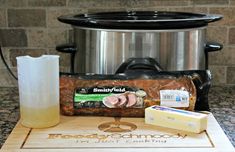 ingredients for slow cooker pork roast in front of an instant pot