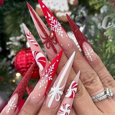 Super Cute And Stylish Ships In 5-10 Business Days Stiletto Nail Art Christmas, Red Bottom Christmas Nails, Long Stiletto Christmas Nails, Christmas Nail Stiletto, Traditional Christmas Nails, Xmas Nails Stiletto, Christmas Nail Designs Stiletto, Christmas Stilleto Nails Designs, Stiletto Christmas Nails Designs