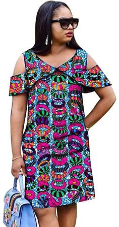 Short Ankara Dresses Classy For Church, Mini Dress Off Shoulder, Short Ankara Dresses, Dashiki Dress, African Fashion Skirts, Church Dress