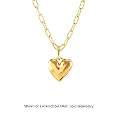 Hearts have been used in jewelry for hundreds of years to symbolize love, friendship and deep affection. Our puffy heart charm is the perfect way to spread the love. Measures 12mm in height, and available in both solid 925 sterling silver and 18k gold vermeil (18k gold plating over 925 sterling silver), ensuring lasting shine and quality. The elongated connector easily fits over most chains, allowing for easy customization. Please note that the charm is sold separately without a chain. Add it to Puffy Heart Charms, Gold Vermeil Jewelry, Gemstone Beaded Necklace, Puffy Heart, Vermeil Jewelry, Recycled Sterling Silver, Gold Plated Jewelry, High Quality Jewelry, Jewelry Plate