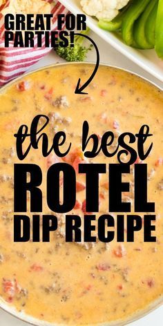 the best rotel dip recipe for parties