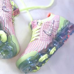 DETAILS: ★ Style: NIKE AIR VAPORMAX FLYKNIT 3 Running Shoes for women★ Color: Barely Volt/Diffused Taupe/Pink Tint - Style# AJ6910 700 (AB Crystals)★ Brand New In Box WHY JEZELLE? We understand that you want your bling to be as UNIQUE and AMAZING as you are, and 'mass-produced' bling just reminds you of how you wish you could find exactly what you're looking for. We specialize in creativity, style, and a flair for the one-of-a-kind-made-just-for-you that you crave. We have thousands of happy cus Swarovski Nike, Nike Air Vapormax Flyknit 3, Nike Vapormax Flyknit, Nike Air Vapormax Flyknit, Nike Vapormax, Vapormax Flyknit, Nike Swoosh Logo, Nike Sneakers Women, Air Vapormax