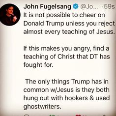 a tweet with an image of john fugelsang on it