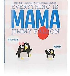 the book cover for everything is mamma by jimmy falcon, with an image of two penguins