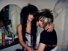 Emo 2000s Aesthetic, Early 2000s Scene, Scene Emo Aesthetic, Emo Scene Aesthetic, Scene Couple