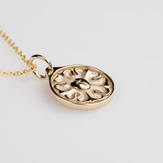 This solid gold Lutheran Rose pendant features the widely recognized symbol of Lutheranism. It's available in 14k and 18k yellow, rose and white gold as well as platinum. Just choose your desired metal as well as size from the drop-down menus before checkout. The pendant can be customized with diamonds and gemstones, back engraving or even a different shape. We can also make it with a different religious or spiritual symbol. Please contact us for a quote. Details: - Solid 14k, 18k yellow, rose, Symbolic 14k Rose Gold Jewelry, Symbolic Rose Gold Jewelry Stamped 14k, 14k Rose Gold Pendant Jewelry In Gold Color, 14k Rose Gold Pendant Jewelry In Gold, Symbolic Rose Gold 14k Jewelry, Lutheran Rose, Luther Rose, Spiritual Symbols, Triple Goddess